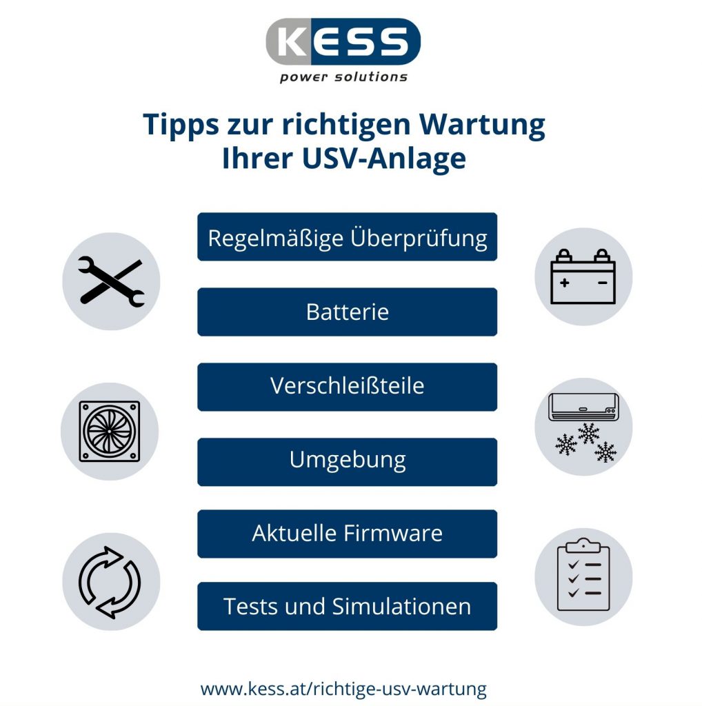 Tipps zur richtigen Wartung Ihrer USV-Anlage