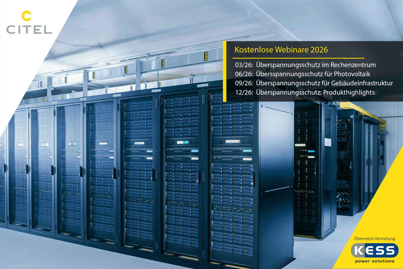 Webinarübersicht Überspannungsschutz - Citel 2026